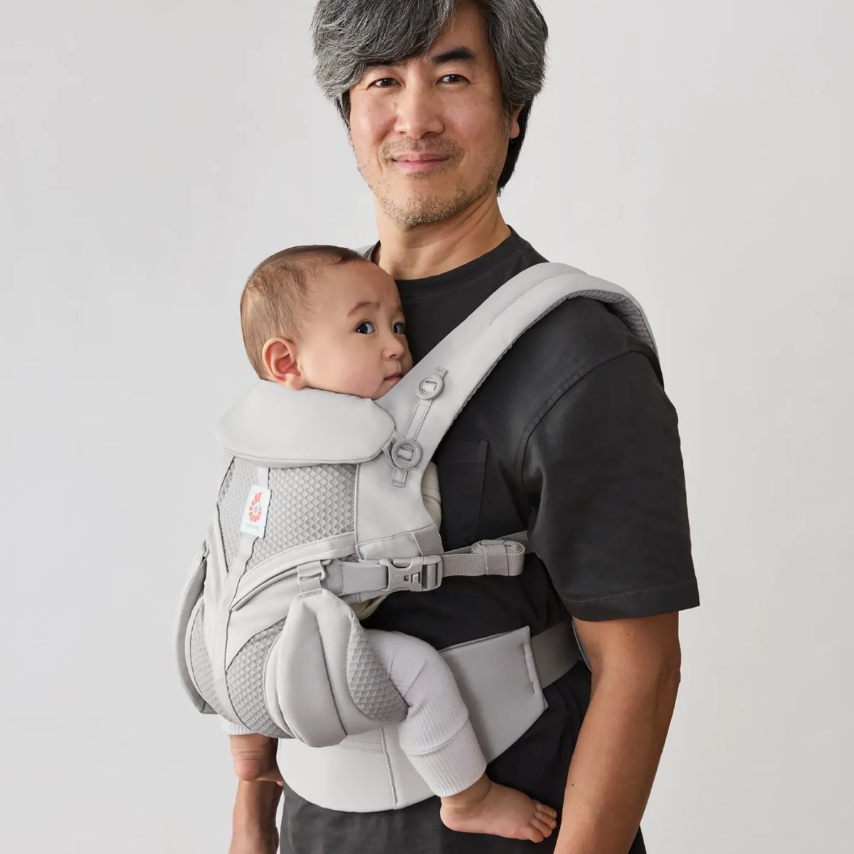 Ergobaby Omni Classic Newborn Baby Carrier 0-48M - Pearl Grey - Built for Daily Adventures